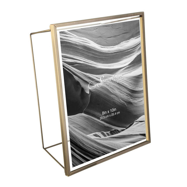 8" x 10" Wire Frame Brushed Antique Brass - Stonebriar Collection