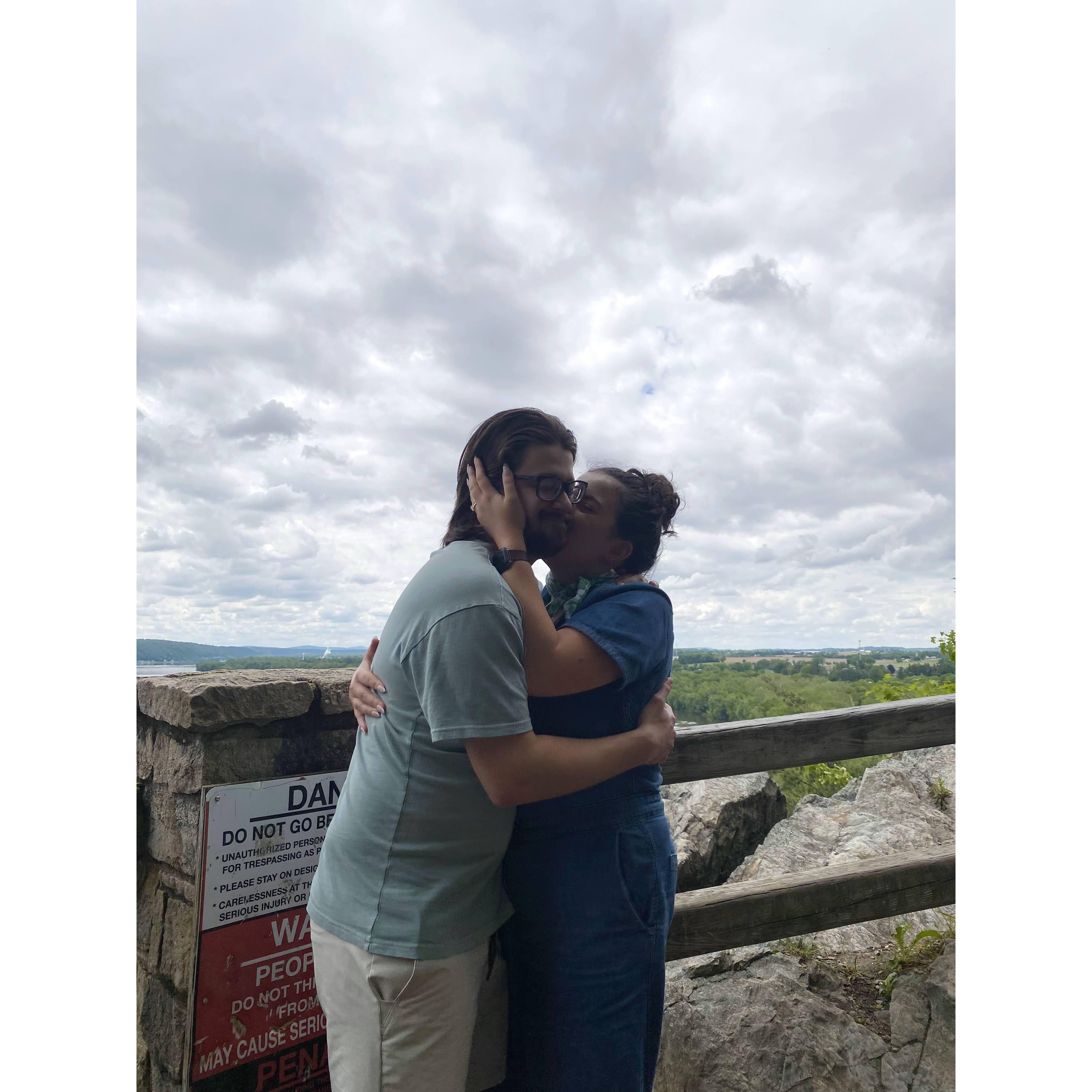We got engaged at Chiques Rock on May 11, surrounded by several of Olivia's friends from Goshen College. It was the perfect surprise!