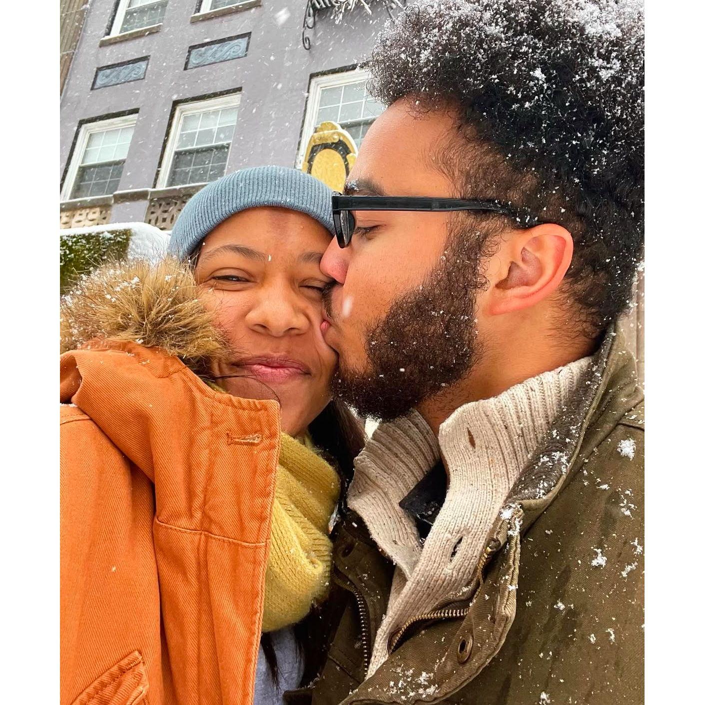 First snow day together!