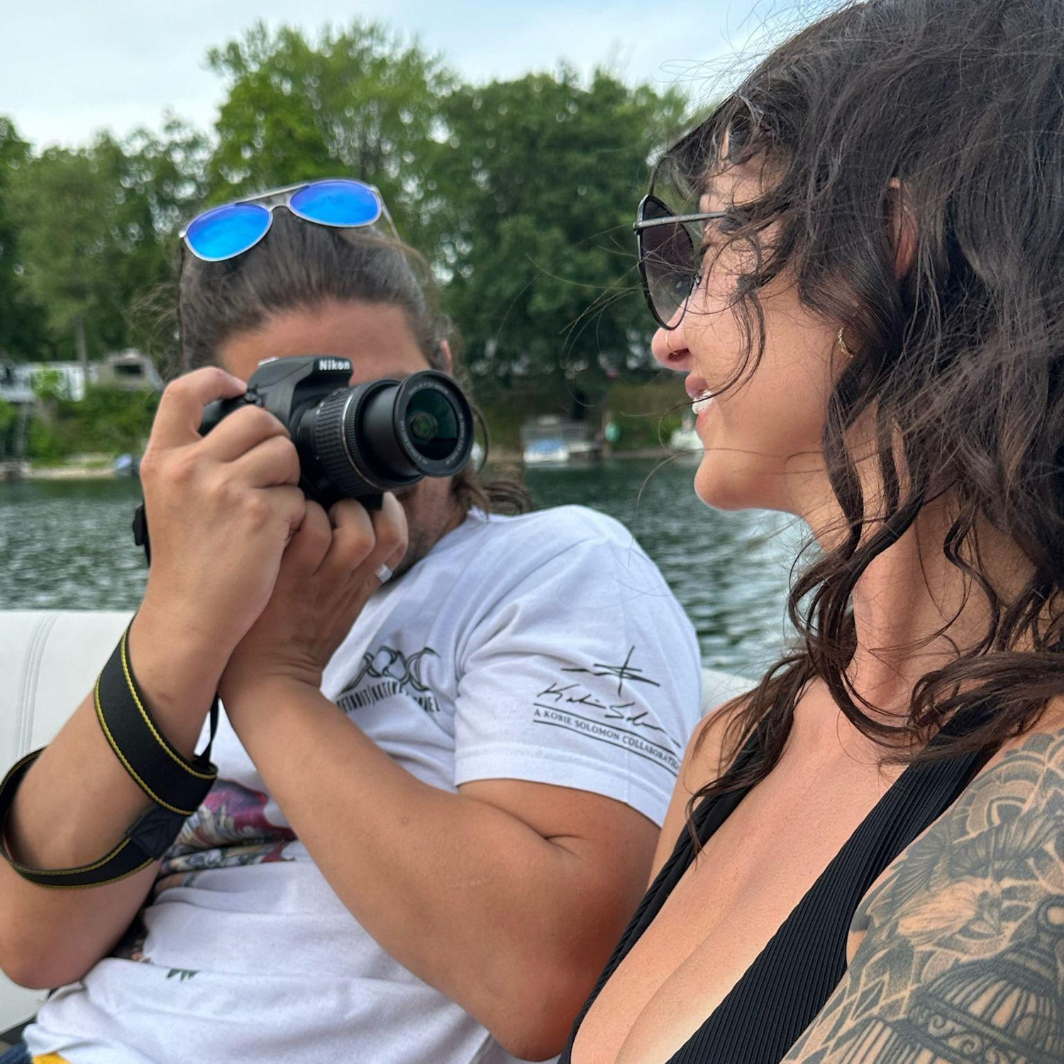 He's still learning my angles