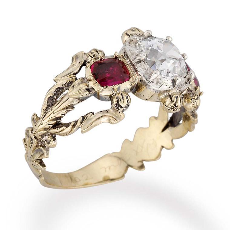 Another gorgeous engagement ring inspired by popular fashion during the Victorian Era