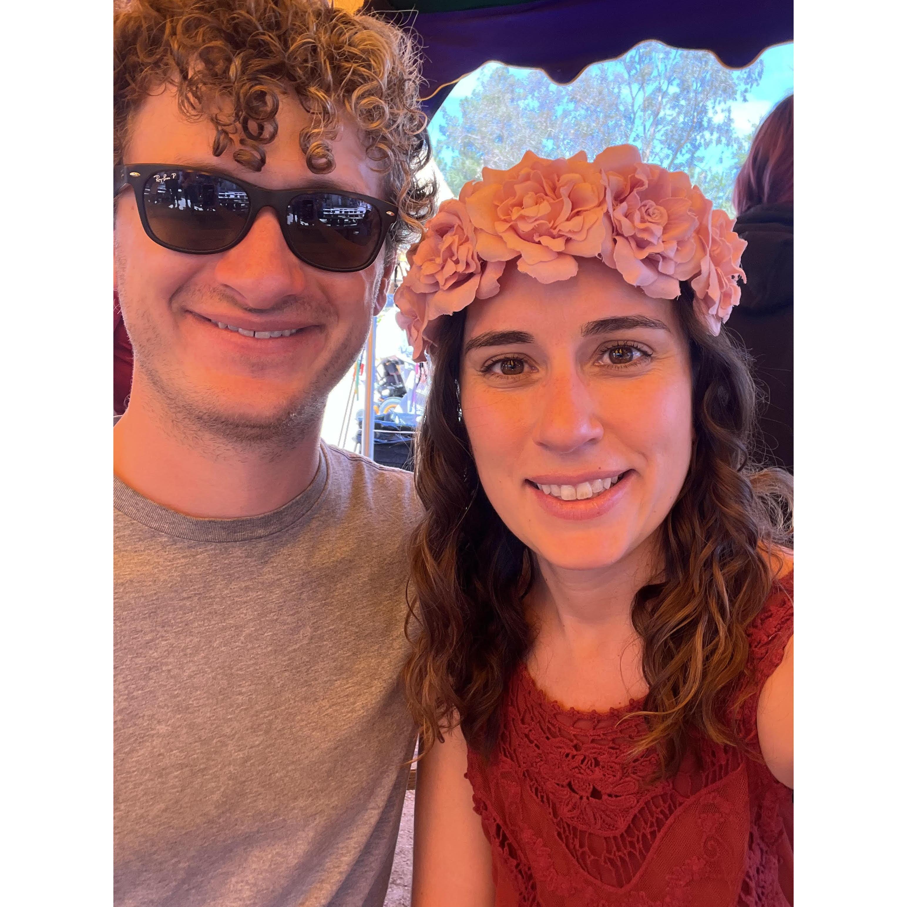 Enjoying the Ren Faire (photo was taken just after mutton)