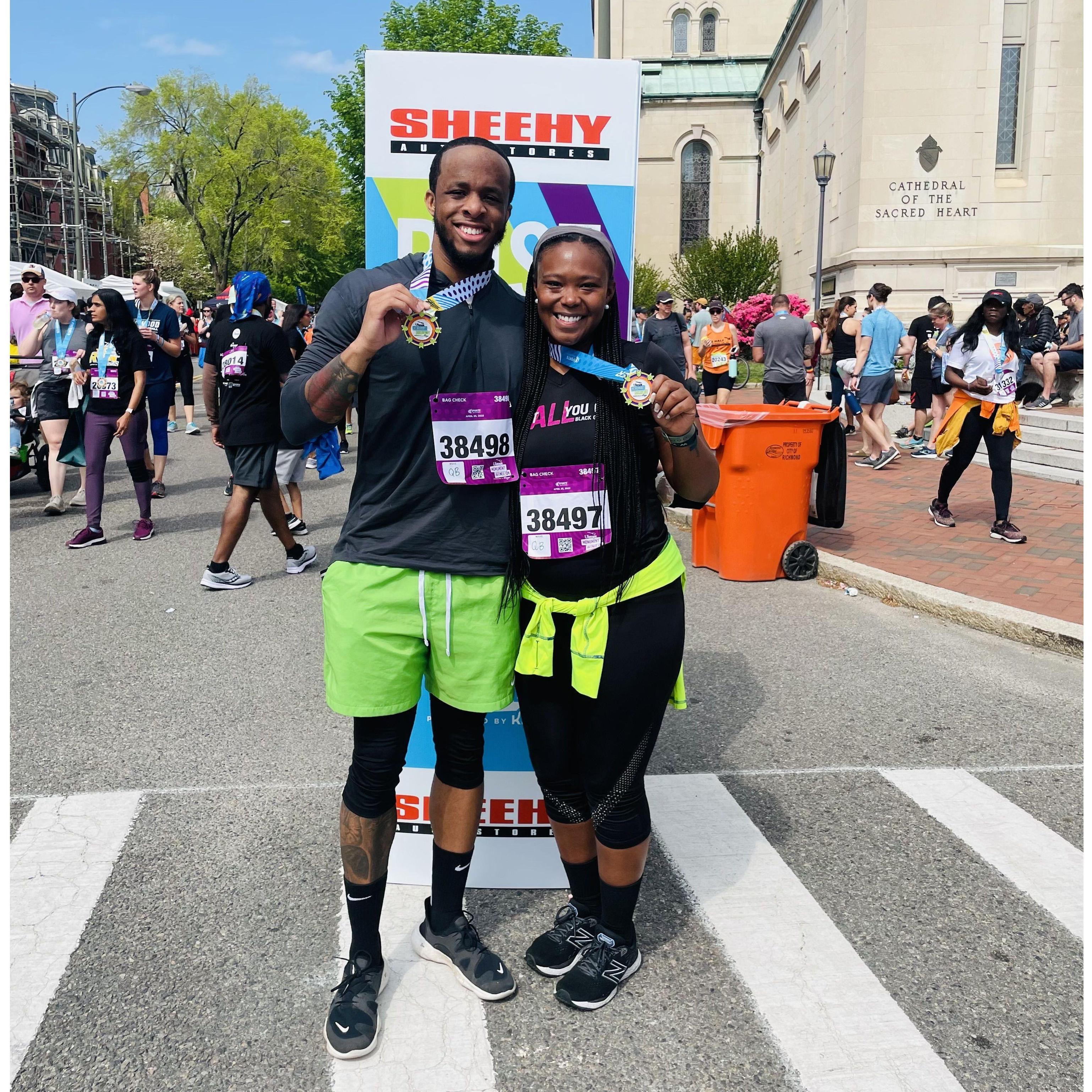 Running the Ukrops 10k together!