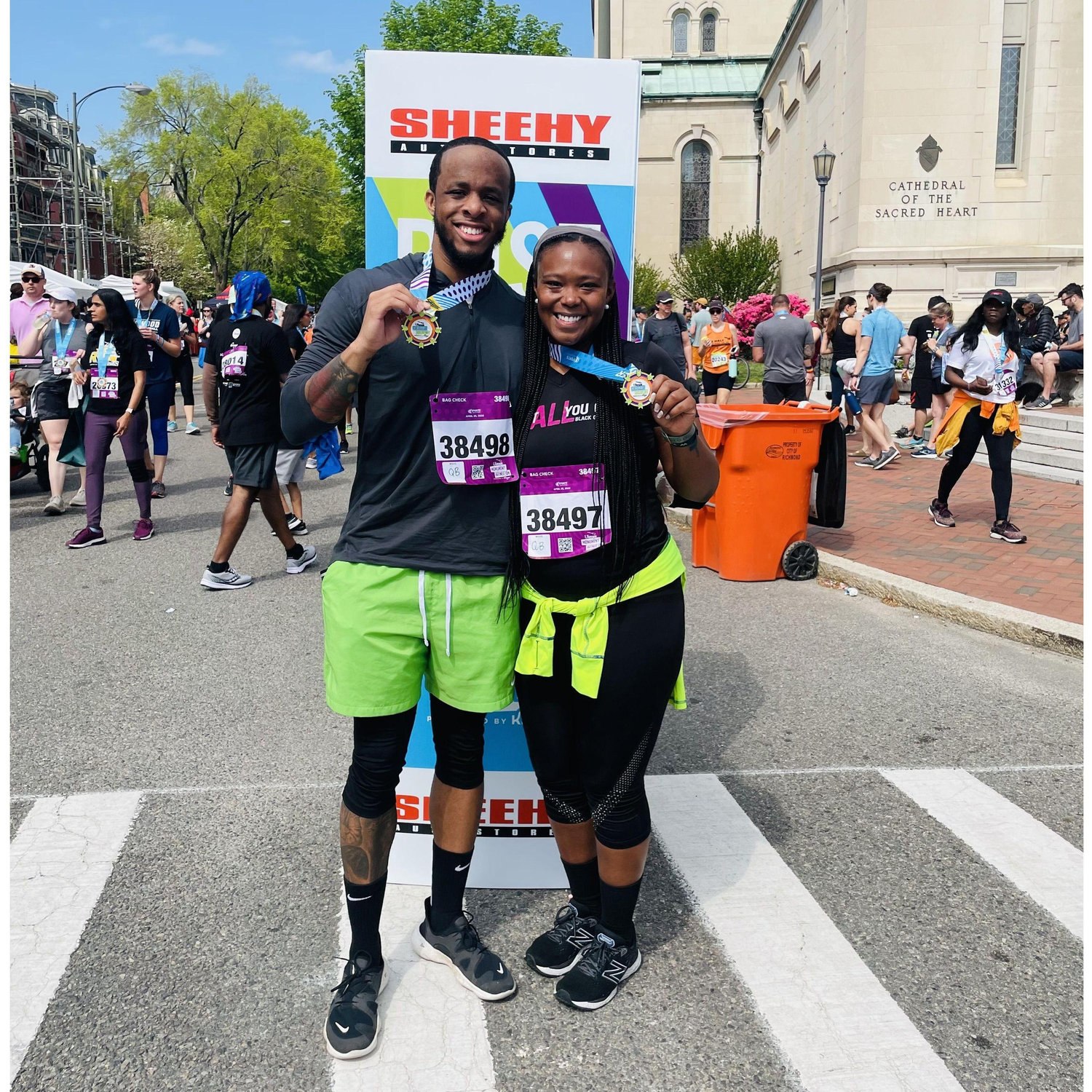 Running the Ukrops 10k together!