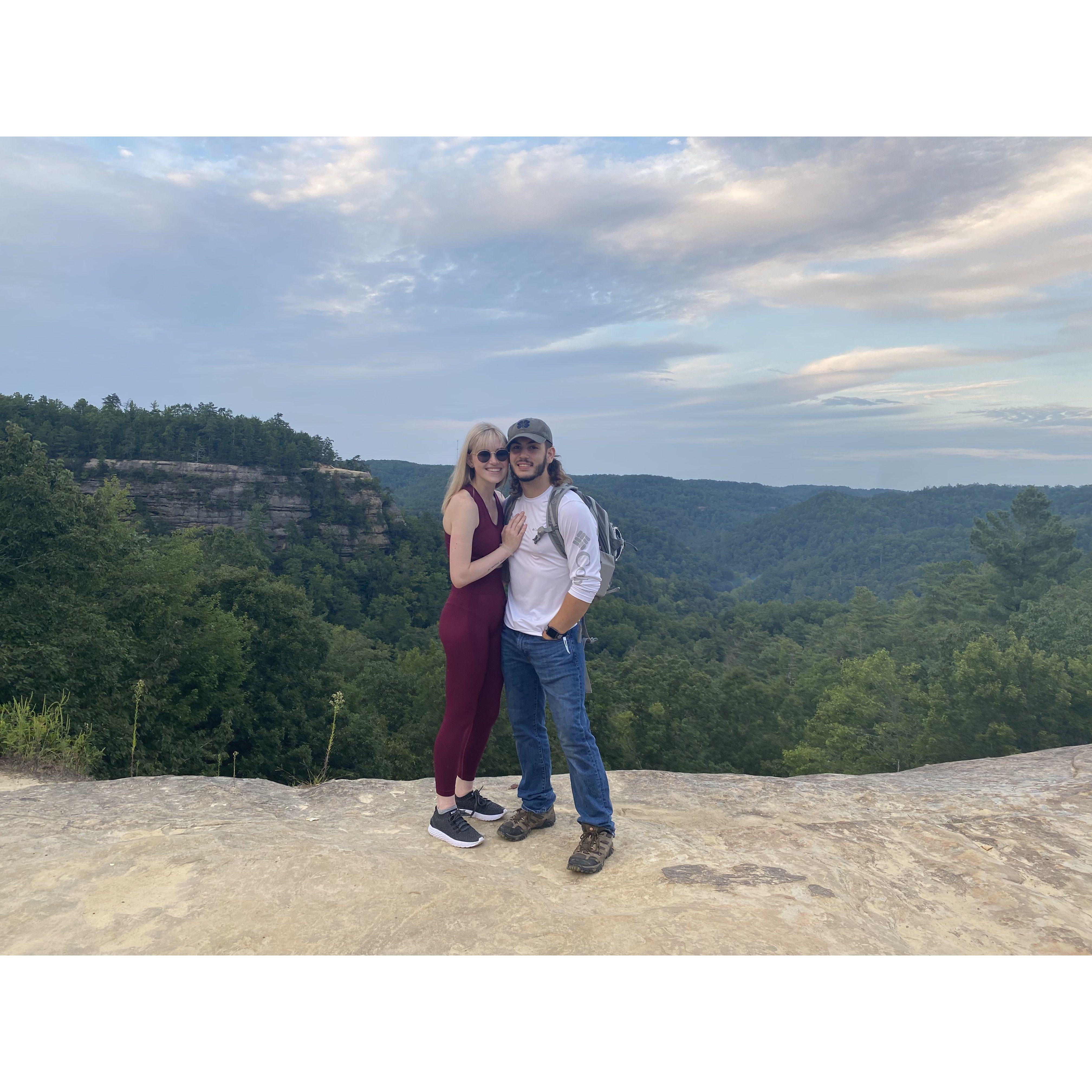 Natural bridge at red river gorge