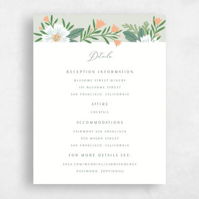 Lightest Green Wedding Enclosure - Camrose