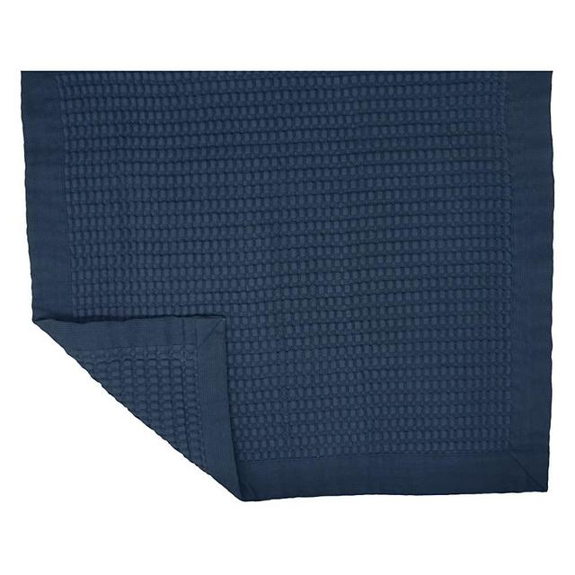 GILDEN TREE Bathroom Mat Absorbent Cotton Quick Dry for Shower, Bath & Bathtub Washable Thin (Midnight Blue)