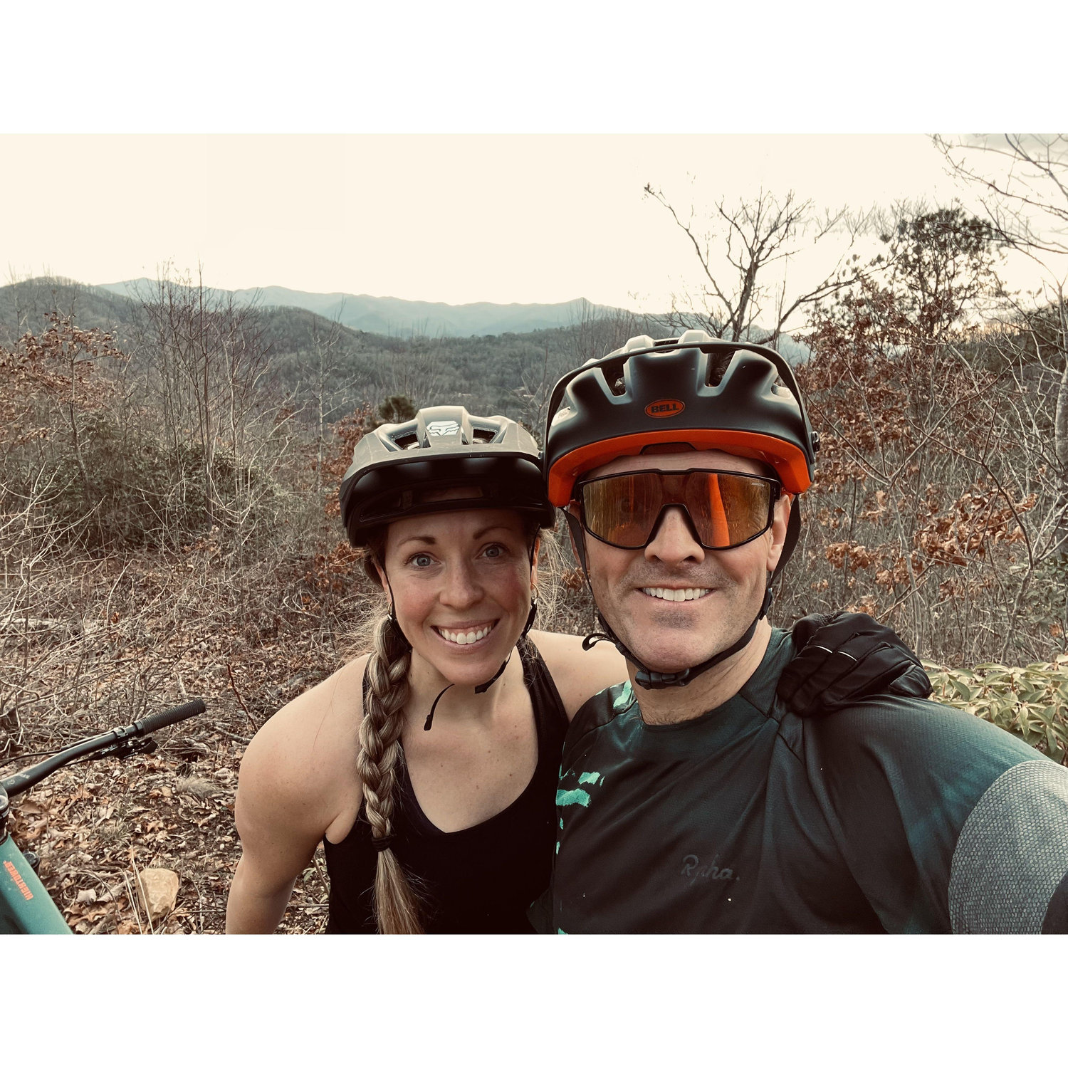 Our favorite thing- being on our bikes :)