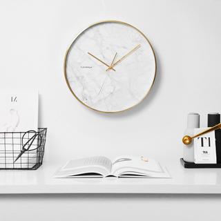 Structure Marble Wall Clock