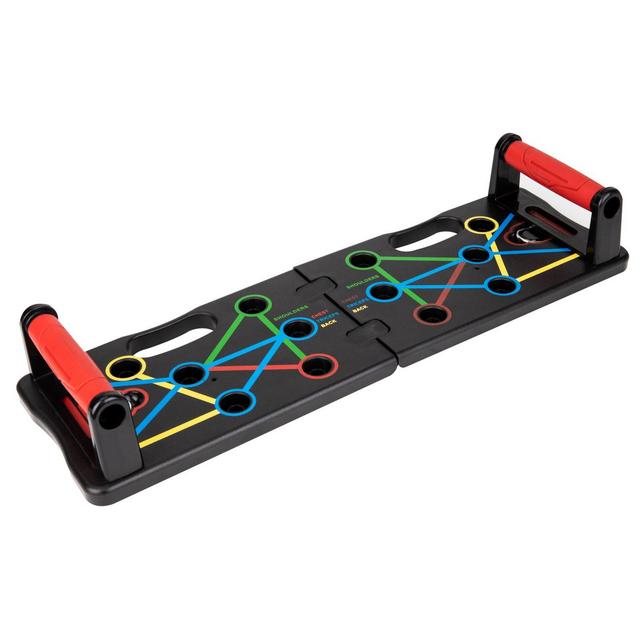 Mind Reader Multi-Functional Push Up Board in Black