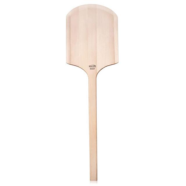 New Star Foodservice 50257 Wooden Pizza Peel, 12" x 16" x 42", Wood