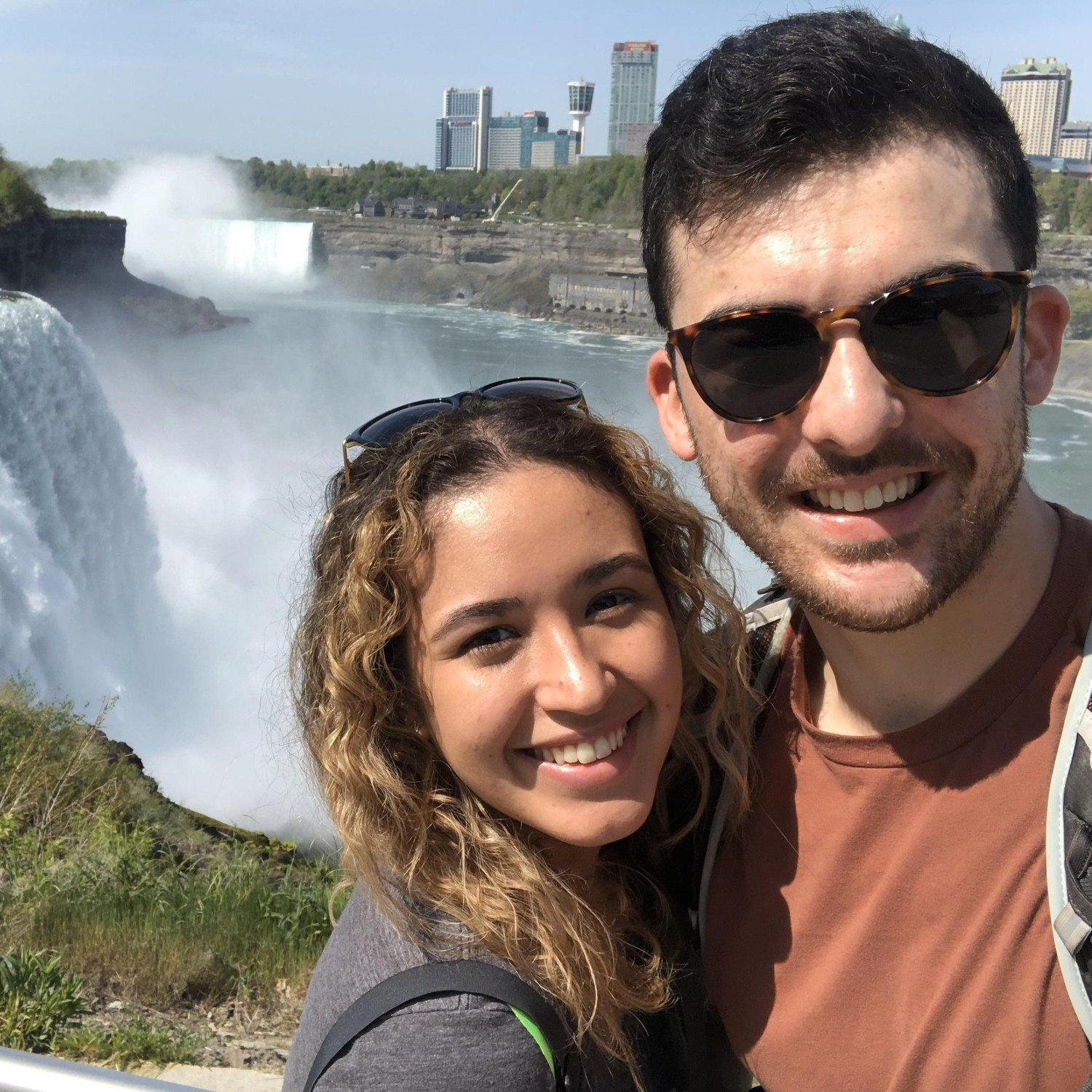 Conor and Ale's first trip together was to Niagara Falls.