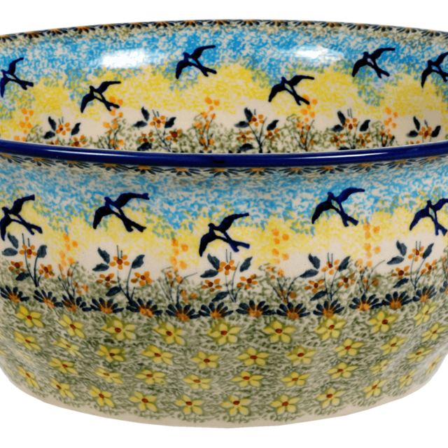 11" Bowl (Soaring Swallows)