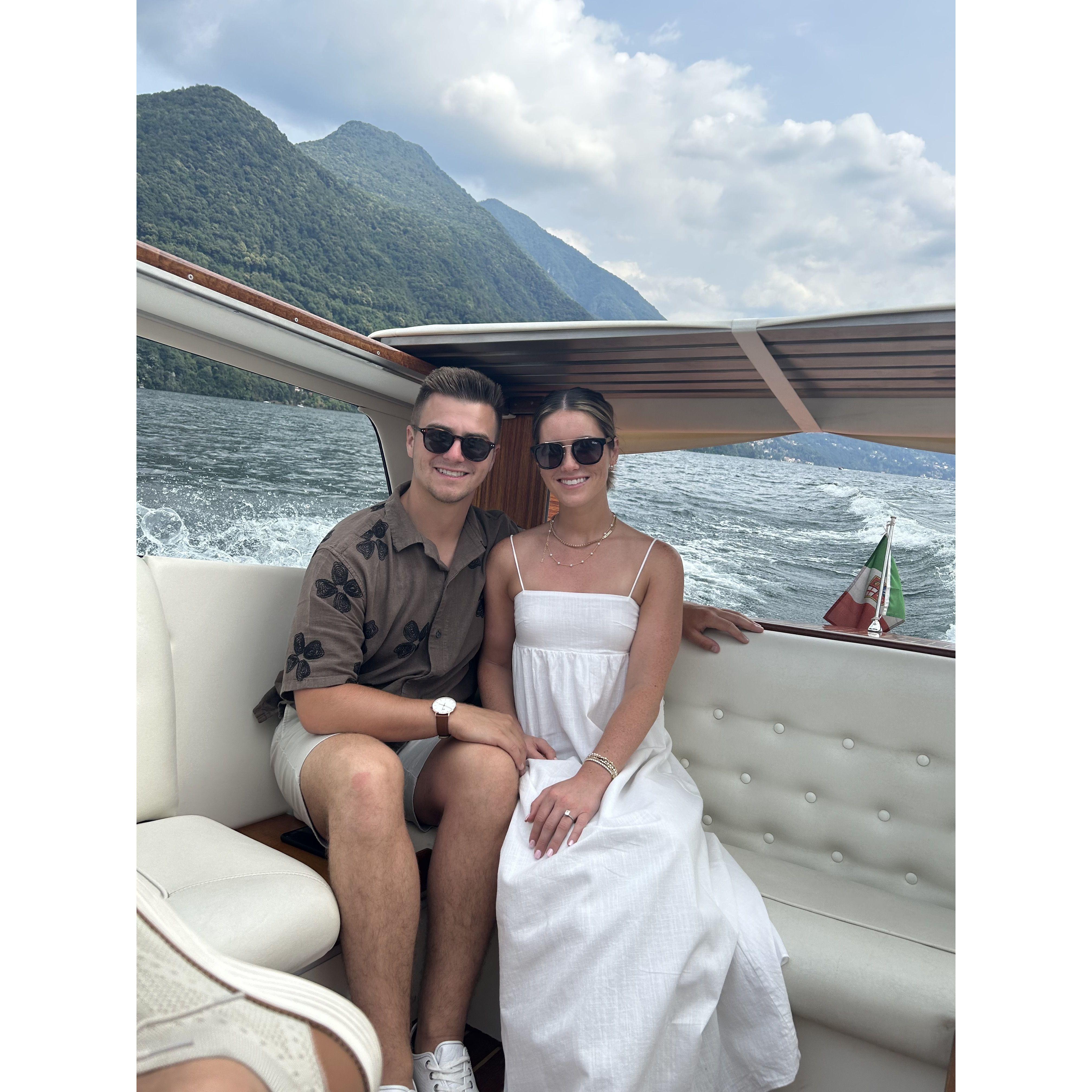 Back in Italy but engaged this time!