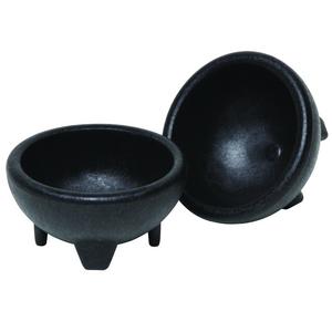 Origins Mexican Origins 120-25 Molcajete Salsa Bowls, Black, Set of 2
