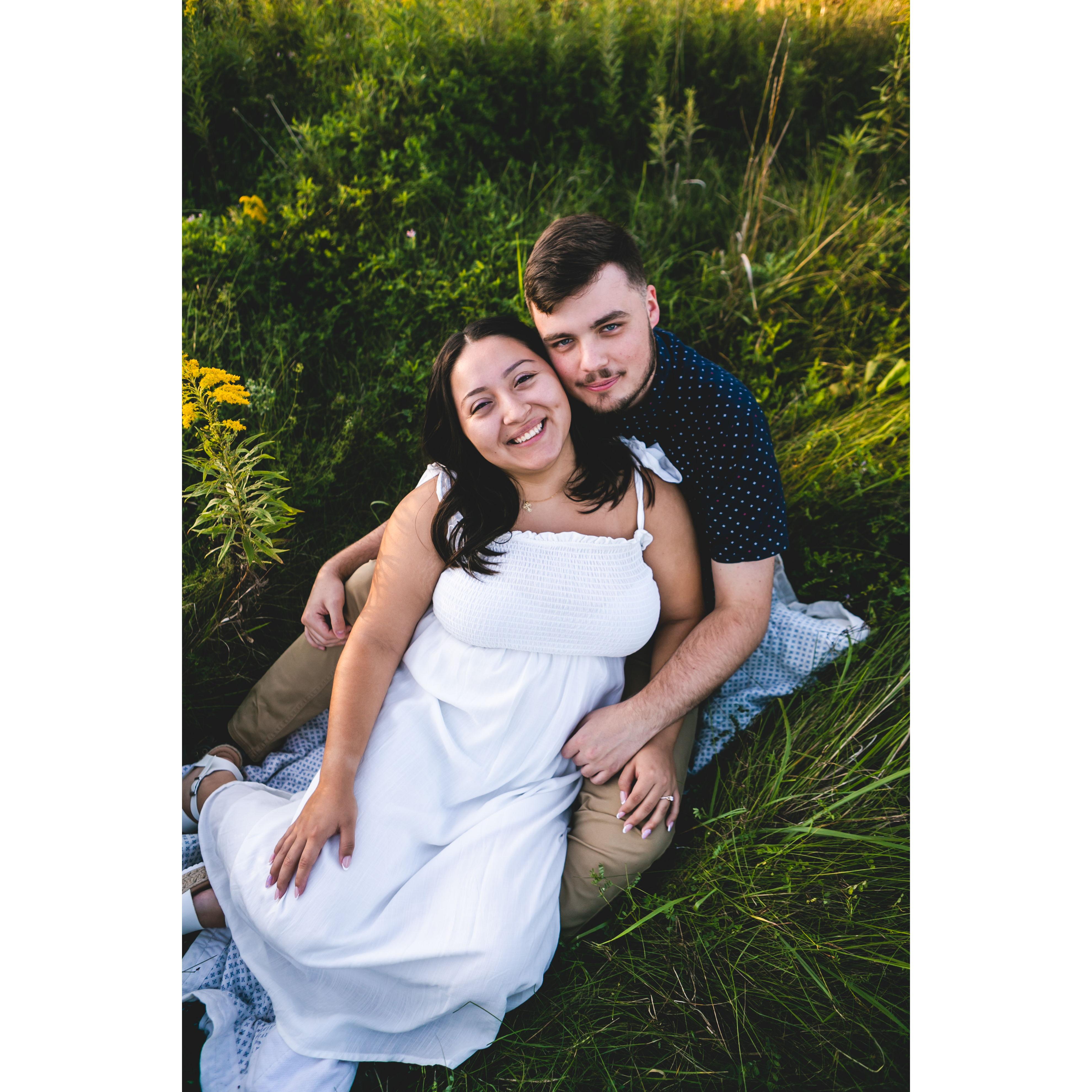 Our engagement photos. Our favorite one!