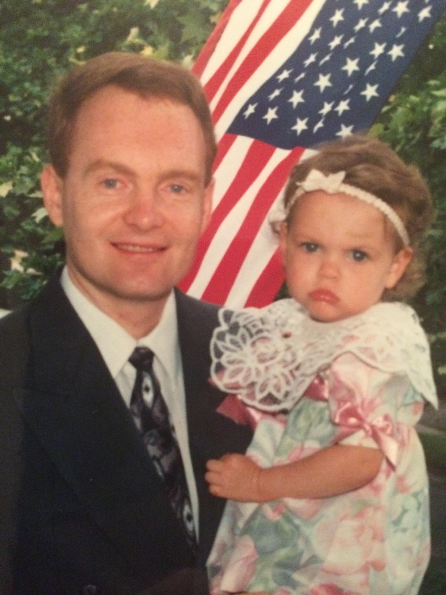 Cecily and her dad Jeff