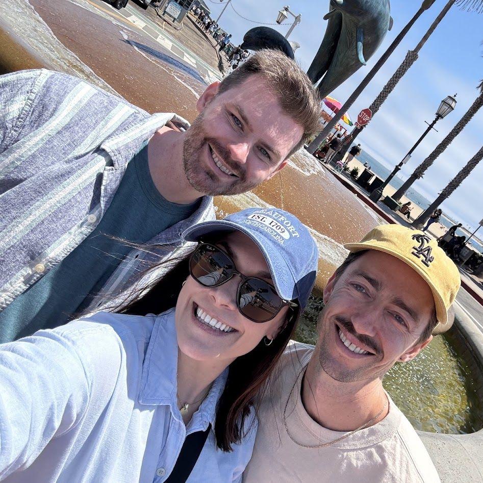 Visiting SB for the first time - spending some quality time with old friends!