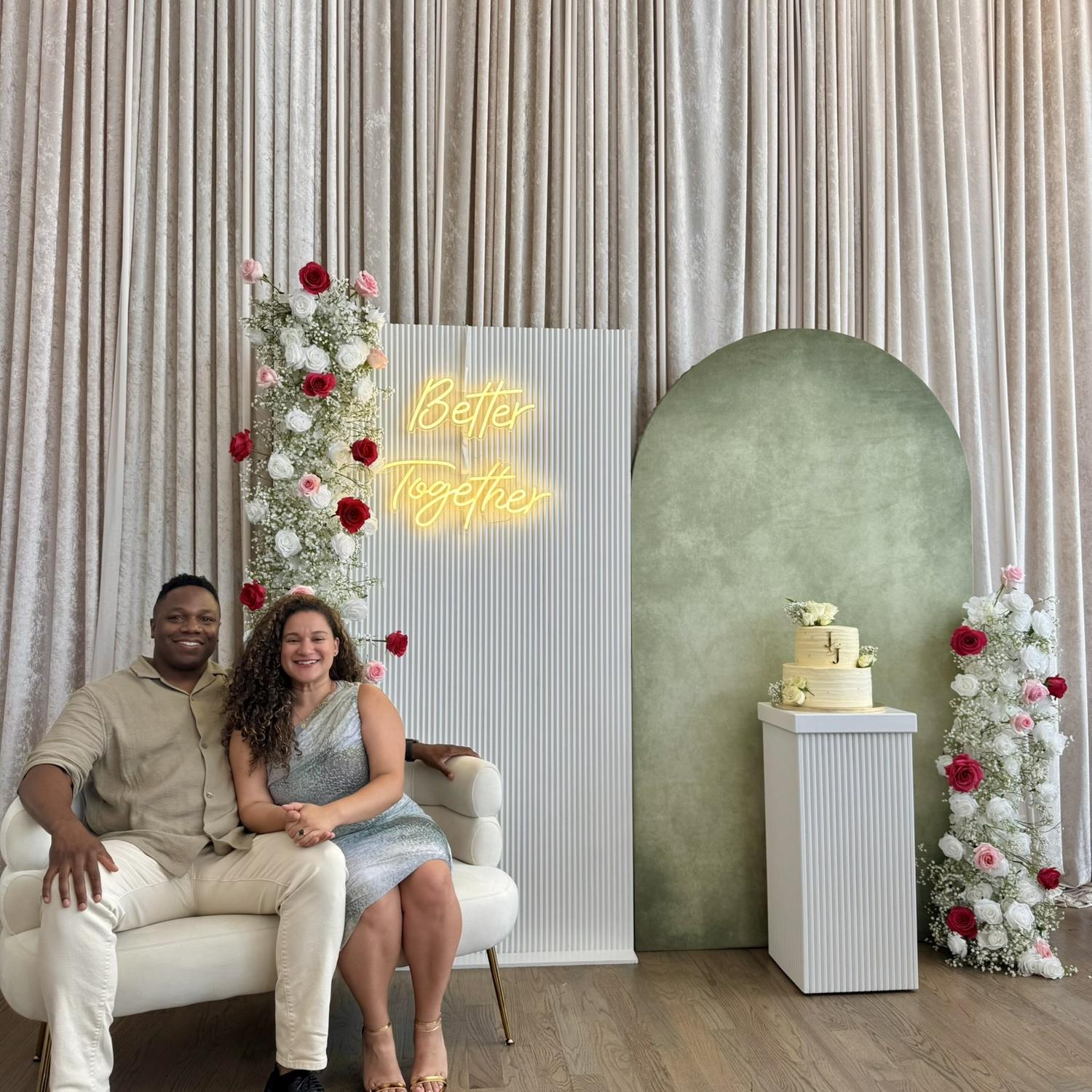 Jerrette surprised me with an engagement party!