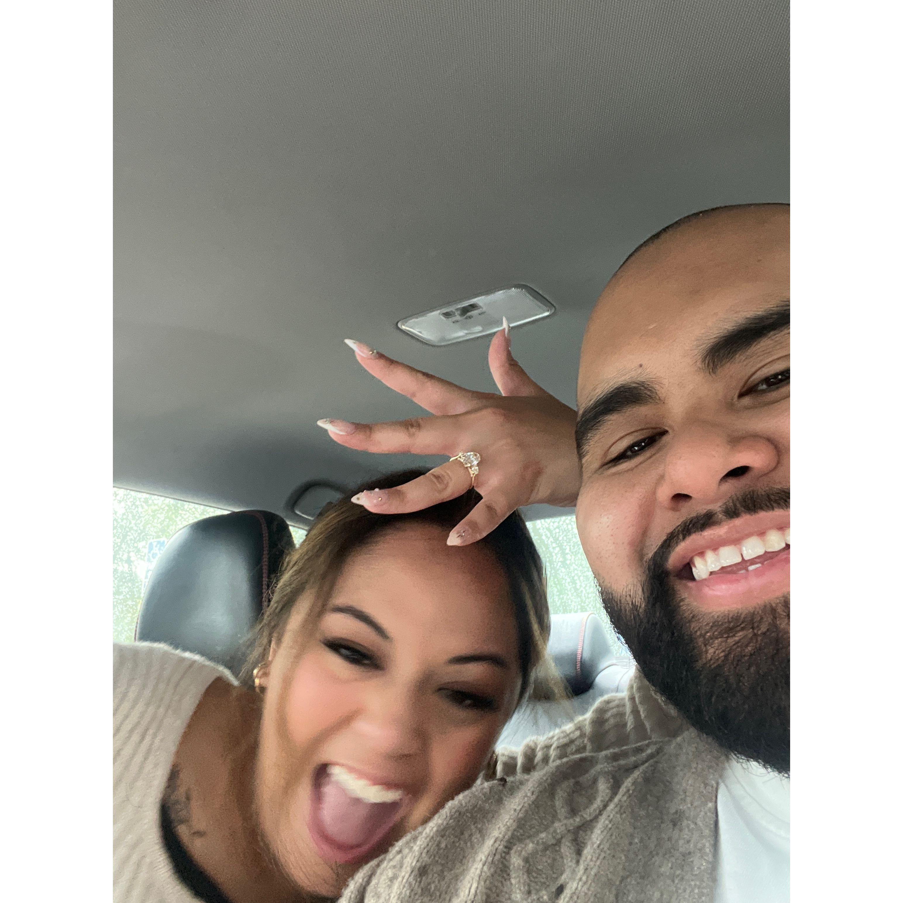 Right after we got engaged!