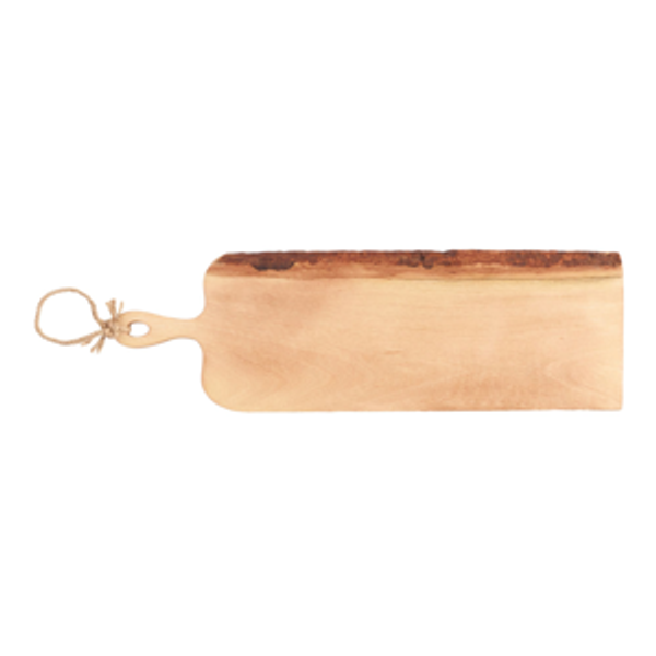 Large Raw Edge Wood Paddle Serving Board - World Market