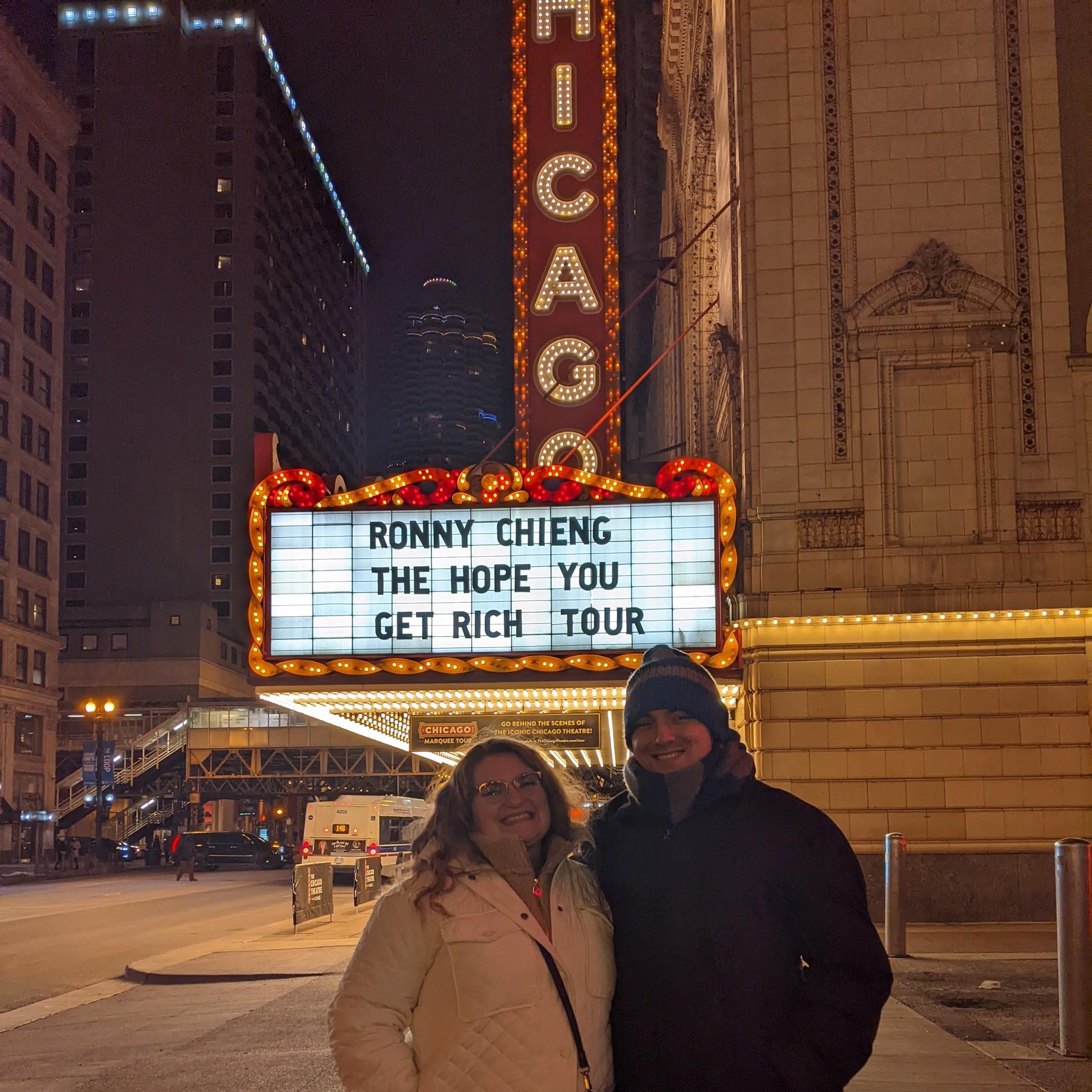 Chicago Theater photo op. (We didn't actually go inside)