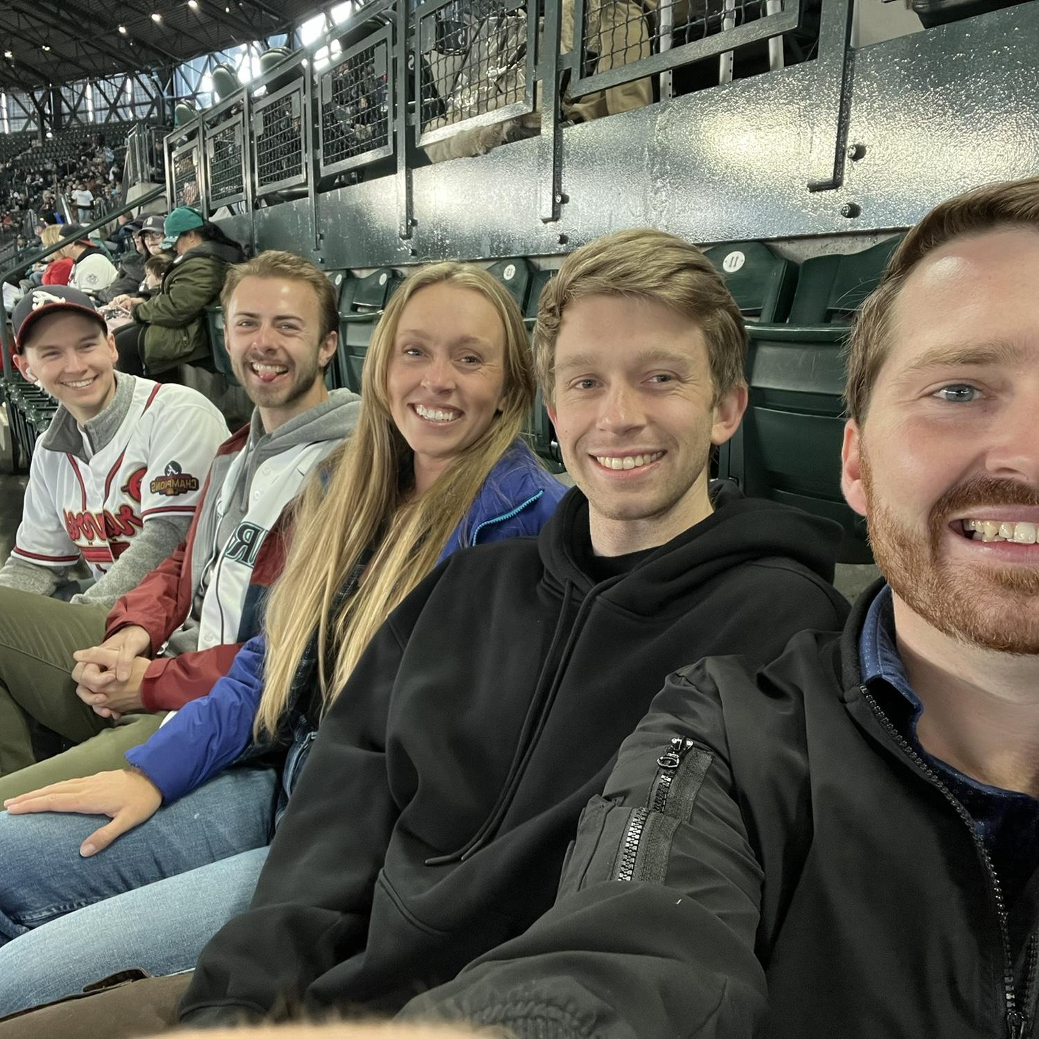 We watched the Mariners beat the Braves in Seattle with Courtney’s brother, Charlie, and bridesman, Andrew