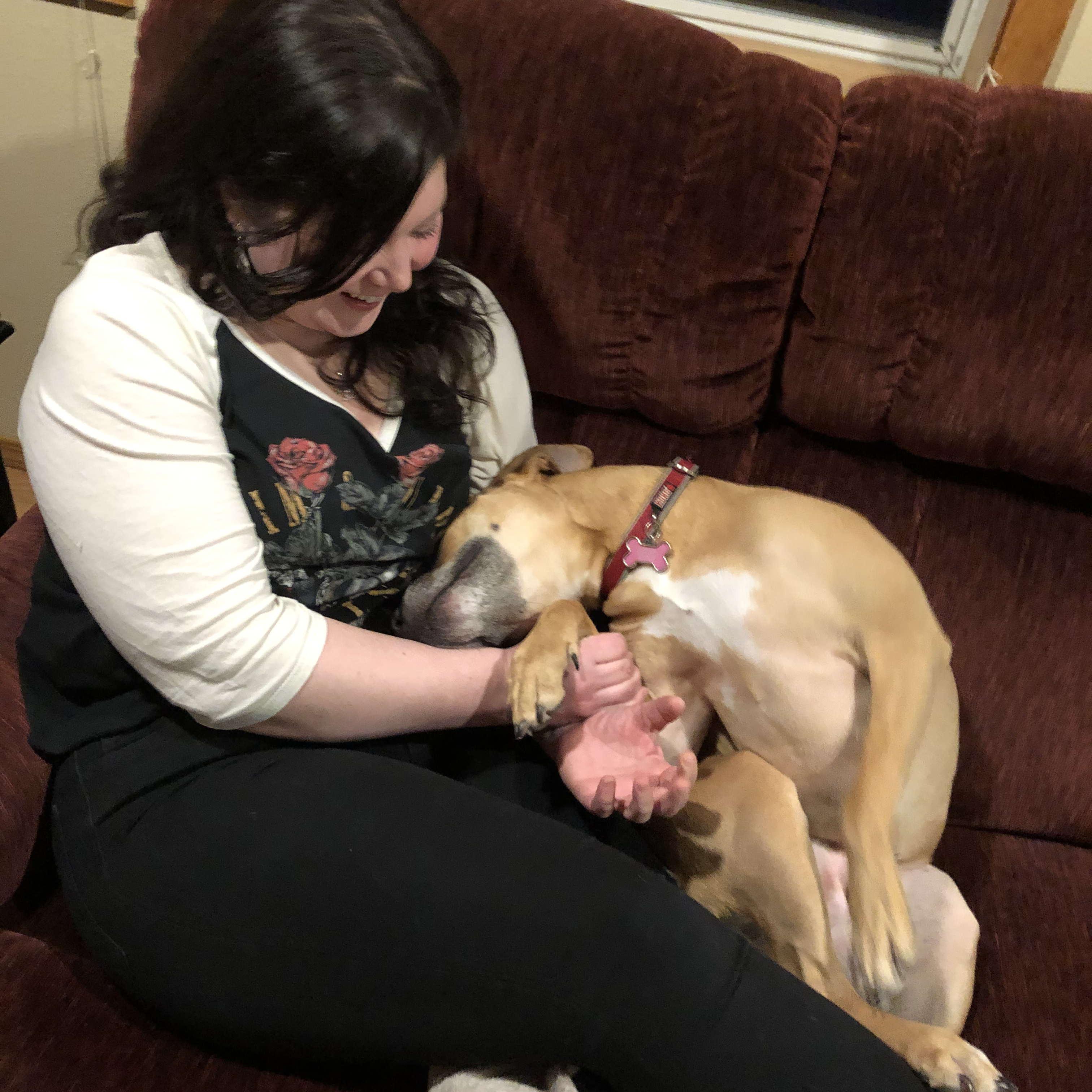 Megan bonding with Harley