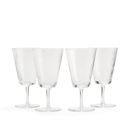 Fluted Wine Glass, Set of Four
