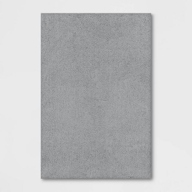 4'x5'5" Shag Rug Jet Gray - Room Essentials™