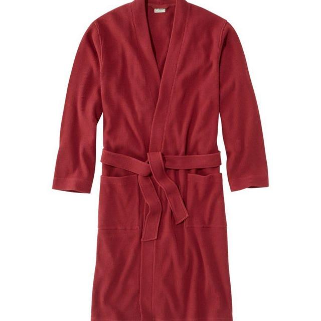 LLBean Men's Comfort Waffle Robe, Unlined