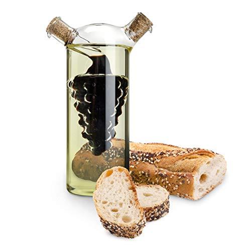 Twine 3366 Rustic Farmhouse Oil & Vinegar Cruet, 6.75", Multicolor