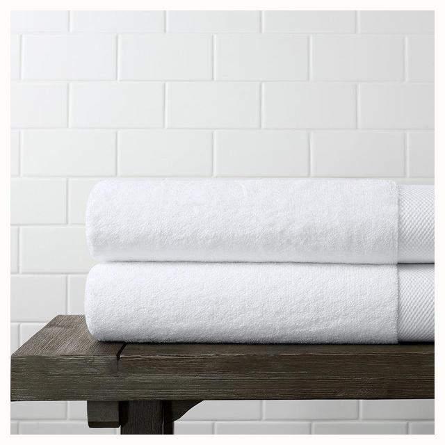 Plush Bath Sheet (White)