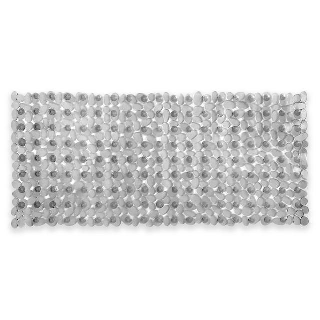Rocks Vinyl Tub Mat in Grey