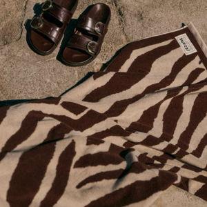 Zèbre Beach Towel - Terracotta