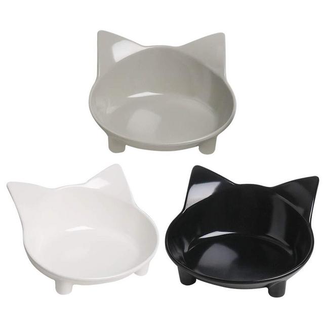 Cat Bowls Cat Food Bowl Non Slip Pet Bowl Shallow Cat Water Bowl to Stress Relief of Whisker Fatigue,Dog Bowl Dish Cat Feeding Wide Bowls for Puppy Cats Small Animals(Safe Food-Grade Material)