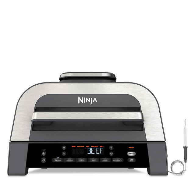 Ninja Foodi Smart XL 6-in-1 Indoor Grill & Air Fryer with Built in Thermometer