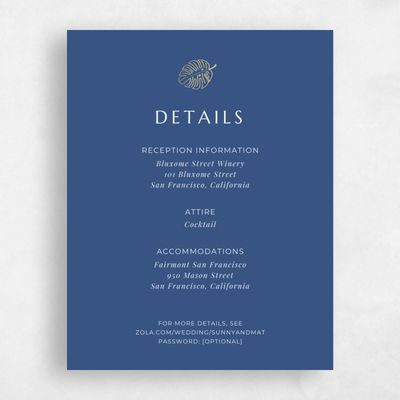 Grayed Teal, Blue Wedding Enclosure - Morelos Foil