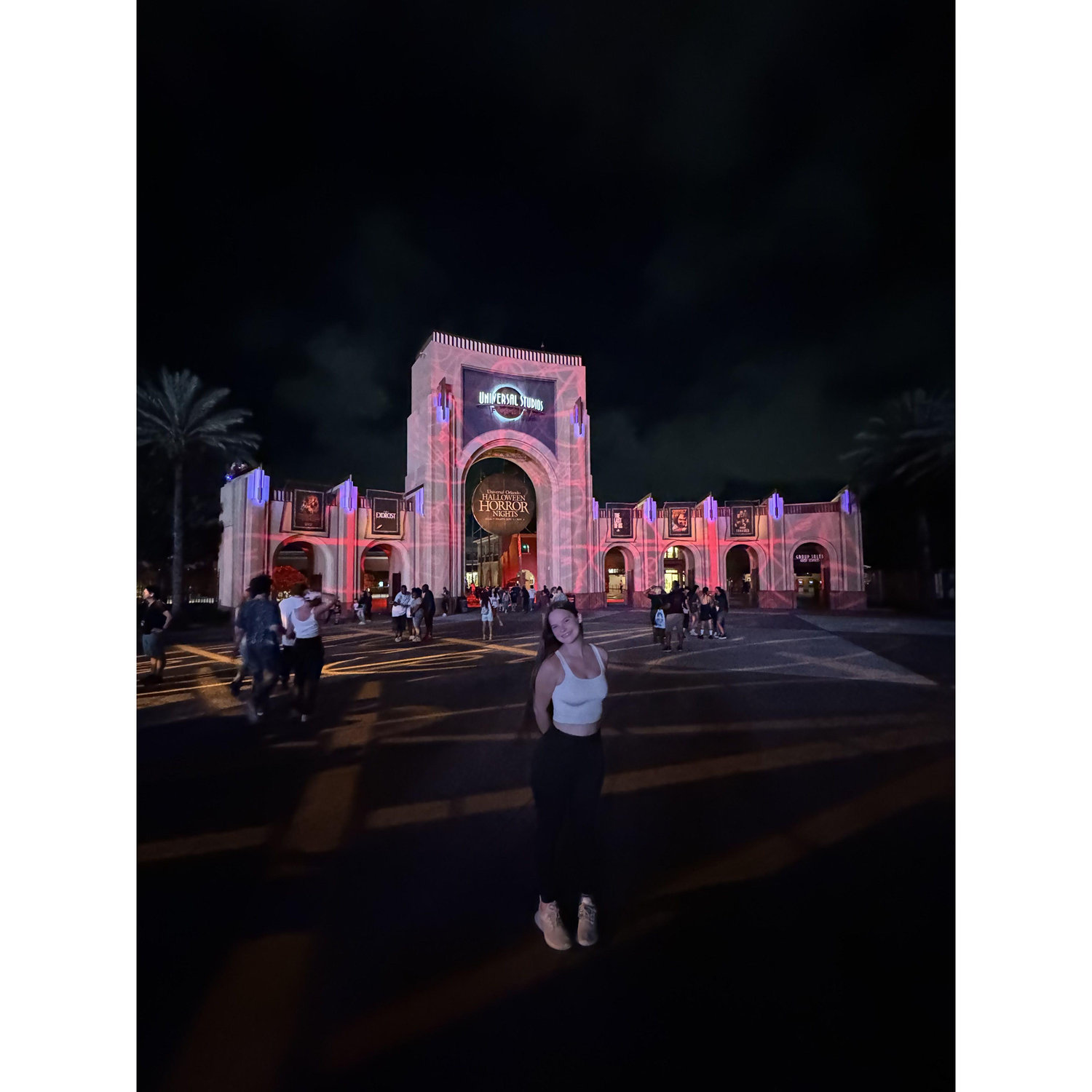 Paul finally agreed to go to Halloween Horror Nights!