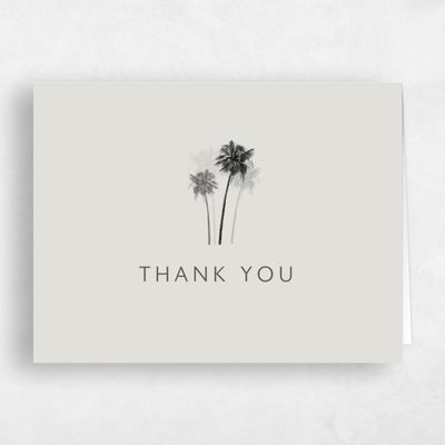 Grey Beach Wedding Thank You - Anacostia Landscape