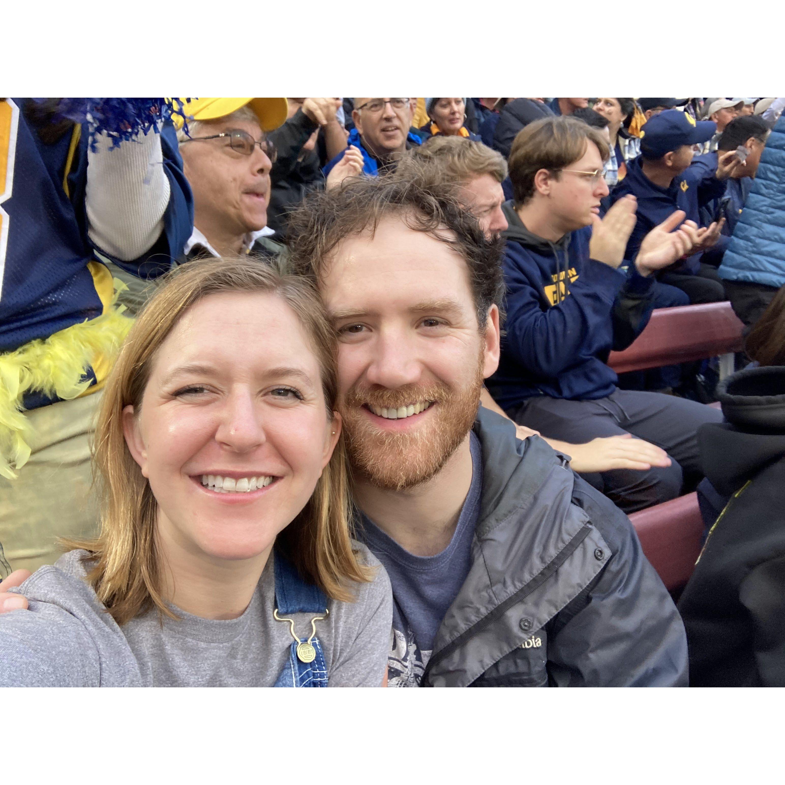 Josh's first Cal game (Go Bears)