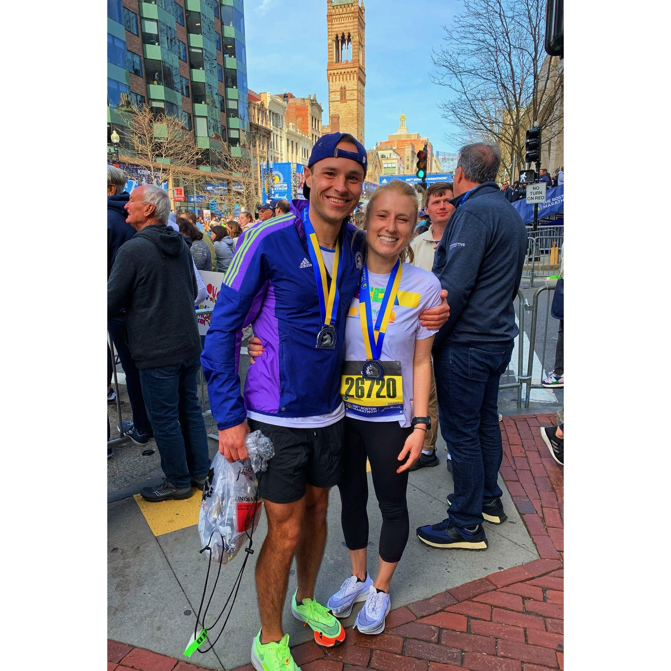 Boston Marathon finish line