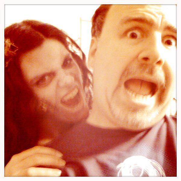 FEARnet days. Taken right before Jenn turned Sean into a zombie.