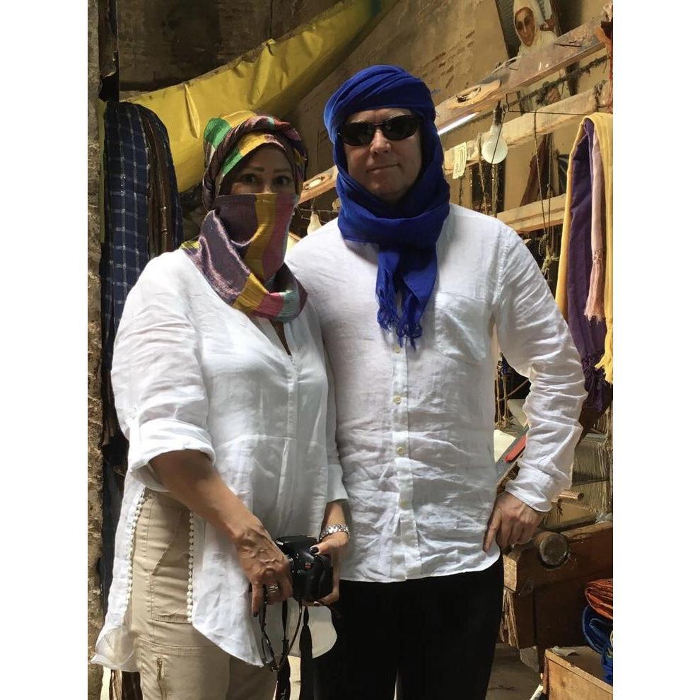 Morocco fabric district in Fez