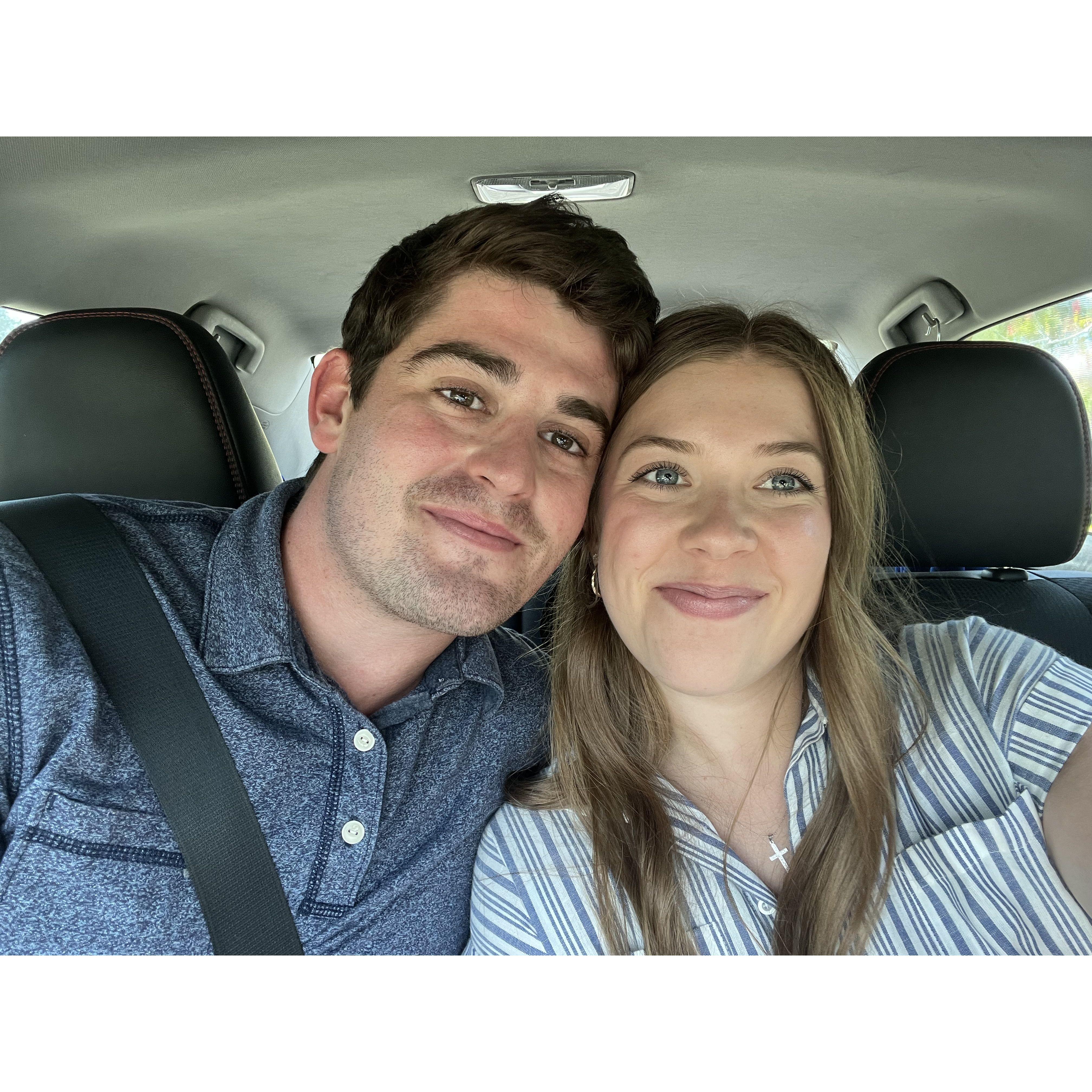 Heading to Beebe Easter (Shane met quite a lot of people in the first few weeks of dating.. such a trooper)