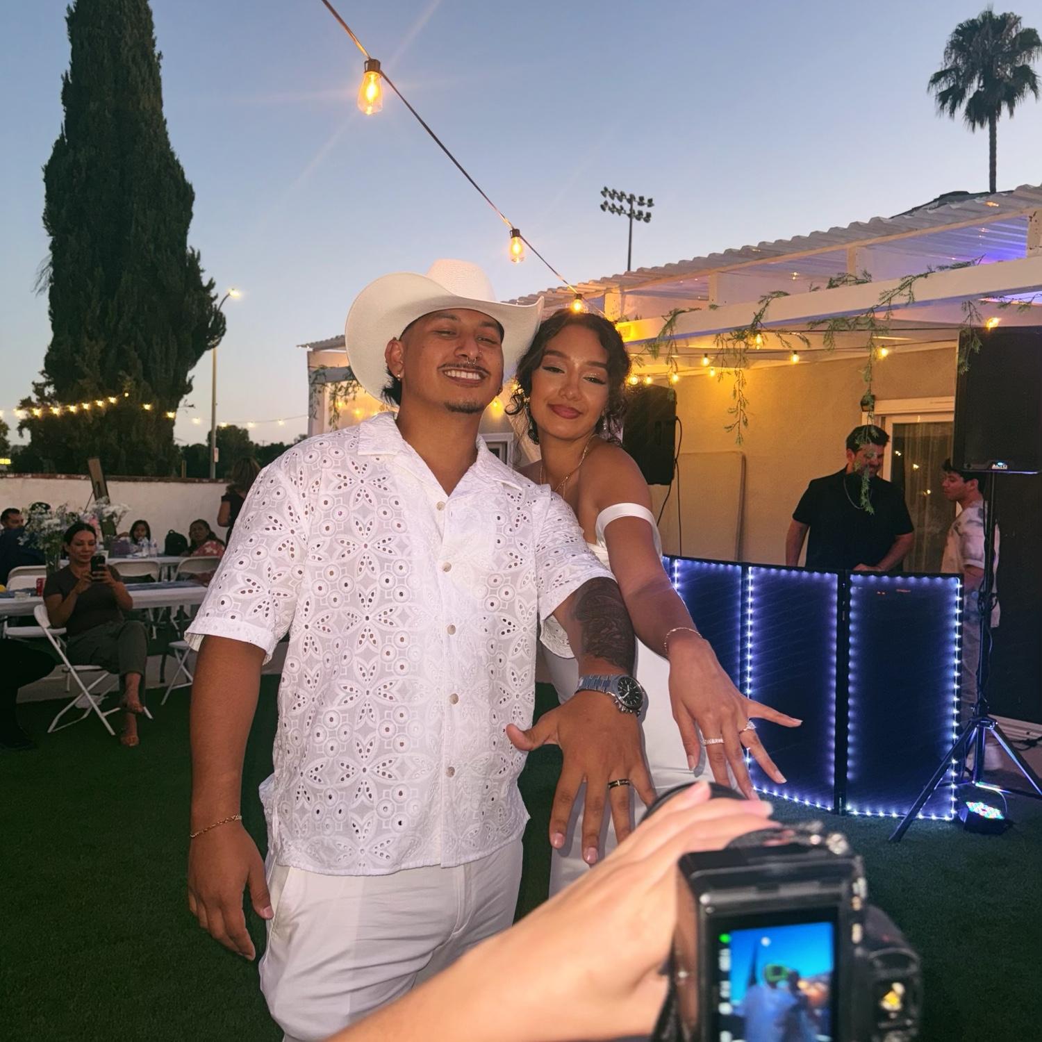 Celebrated our fourth anniversary with an engagement party