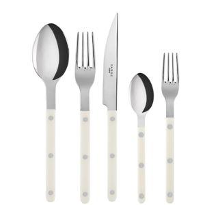 Sabre - Bistrot Place Setting in Ivory, Set of 5