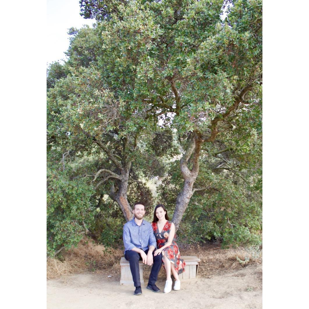 On the trail where we had our first date💛