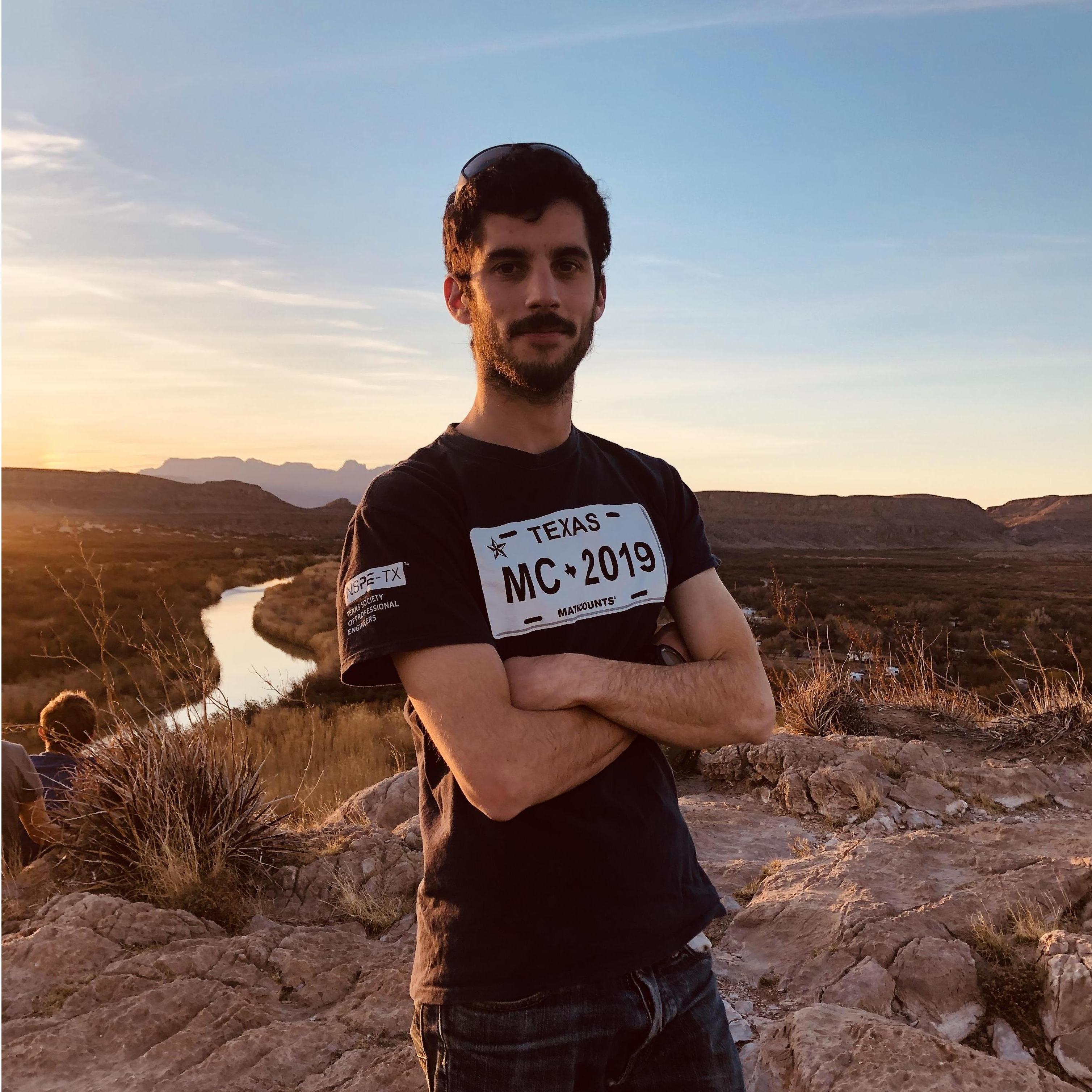 February 2020 - Golden hour at Big Bend. This was Wylie's first ever camping trip and first time at a national park!
