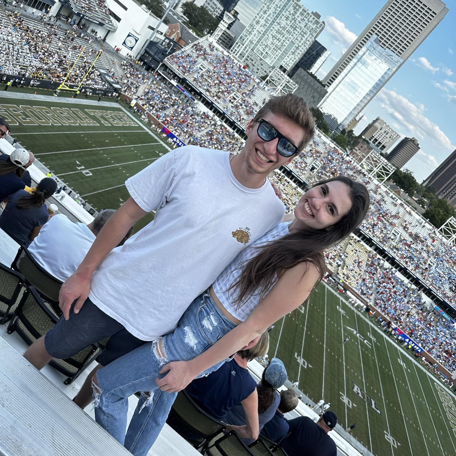 Dragged this UGA fan out to a tech game!